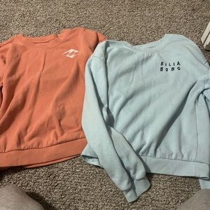 Billabong sweatshirts